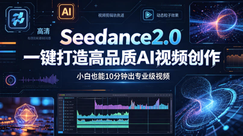 Seedance2.0一键打造高品质AI视频创作，小白也能10分钟出*级视频