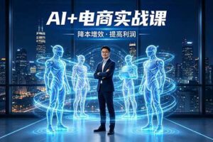（18328期）AI+电商实战课，1人+N个AI 智能体，把SOP变AI员工，实现降本增效提高利润-麦资源网