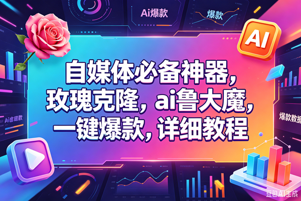 图片[1]-（18531期）玫瑰克隆，一键ai神器，爆款工具，自媒体必备，60多个功能的详细教程