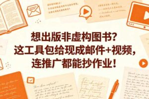 想出版非虚构图书？这工具包给现成邮件+视频，连推广都能抄作业！【原创双语字幕】-麦资源网