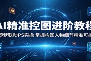 AI精准控图进阶教程：即梦联动PS实操，掌握构图人物细节精准可控-麦资源网