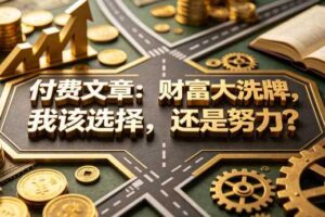 付费文章：财富大洗牌，我该选择，还是努力？-麦资源网