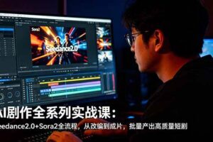 （18647期）AI剧作全系列实战课：Seedance2.0+Sora2全流程，从改编到成片，批量产出高质量短剧-麦资源网