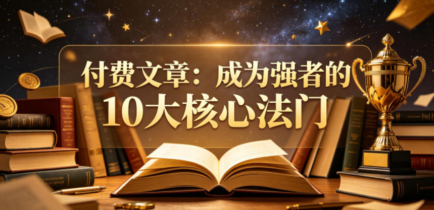 付费文章：成为强者的10大*法门