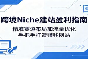 跨境Niche建站盈利指南：精准赛道布局加流量优化，手把手打造赚钱网站-麦资源网