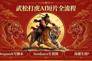 （18370期）武松打虎AI短片全流程：Deepseek写脚本+Seedance生视频+海螺生图-麦资源网