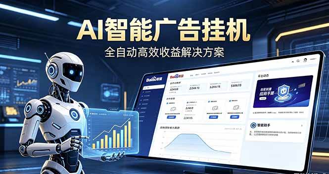 图片[1]-（18661期）Ai智能广告挂机 别再瞎折腾了！这个全自动挂机项目，新手当天见钱，告别频繁换项目的烦恼