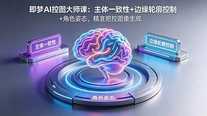 图片[1]-（18619期）即梦AI控图大师课：主体一致性+边缘轮廓控制+角色姿态，精准把控图像生成