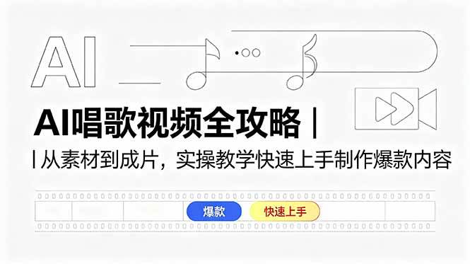 图片[1]-（18644期）AI唱歌视频全攻略｜从素材到成片，实操教学快速上手制作爆款内容