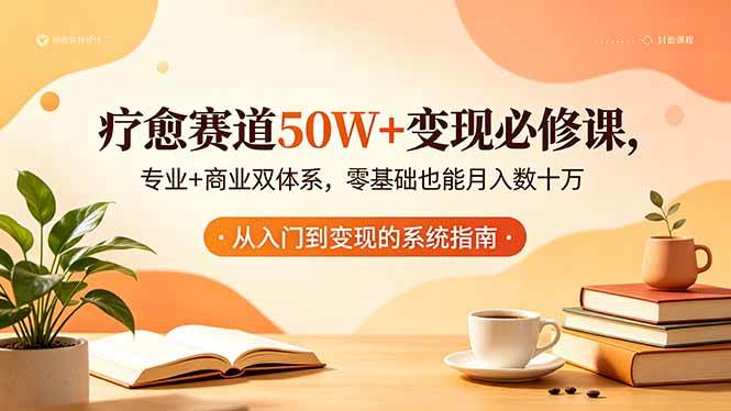 图片[1]-（18523期）疗愈赛道50W+变现必修课，专业+商业双体系，零基础也能月入数十万
