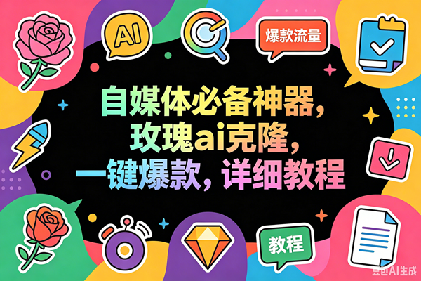 图片[1]-（18563期）玫瑰克隆工具，一键ai神器，爆款工具，自媒体必备，60多个功能详细教程