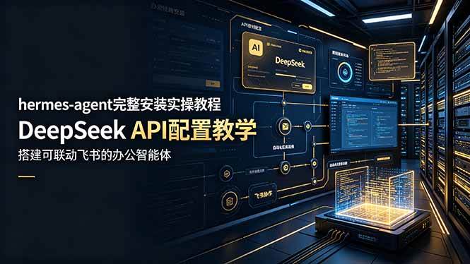 图片[1]-（19128期）hermes-agent完整安装实操教程，DeepSeek API配置教学，搭建可联动飞书的办公智能体