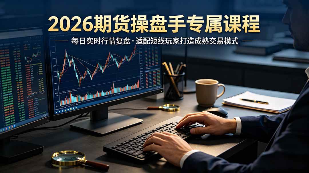 图片[1]-（19093期）2026期货操盘手专属课程-更新6月，每日实时行情复盘，适配短线玩家打造成熟交易模式