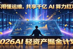 不用懂运维，共享千亿 AI 算力红利，2026AI 轻资产掘金计划-麦资源网