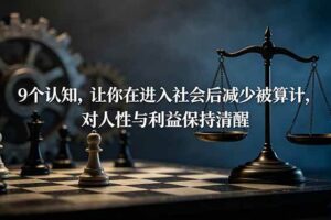 （19042期）付费文章：9个认知，让你在进入社会后减少被算计，对人性与利益保持清醒-麦资源网