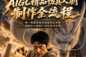 AIGC精品仿真人剧豢龙人全流程制作解析2026，国风仿真人创作+打斗剧情+人设编排，一站式AI短剧入门-麦资源网