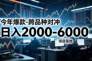 (18918期)今年爆款-跨品种对冲日入2000-6000,项目落地!-麦资源网