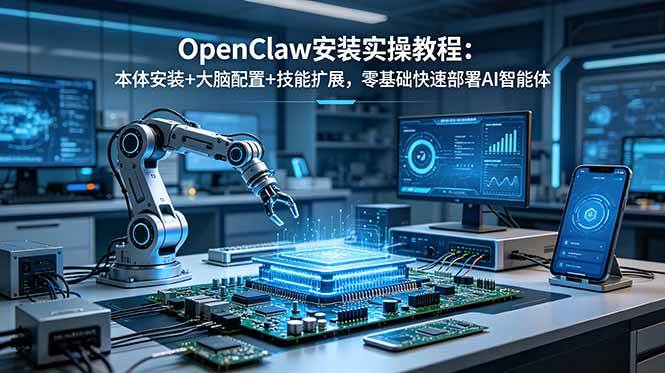 图片[1]-（18982期）OpenClaw安装实操教程：本体安装+大脑配置+技能扩展，零基础快速部署AI智能体