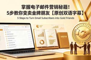 (18923期)掌握电子邮件营销秘籍!5步教你变卖金牌朋友【原创双语字幕】-麦资源网