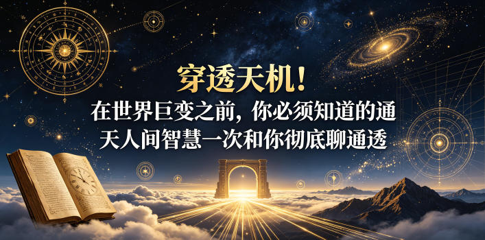 付费文章：穿透天机！在世界巨变之前，你*知道的通天人间智慧一次和你*聊通透