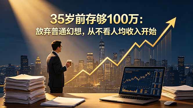 图片[1]-（18689期）35岁前存够100万：放弃普通幻想，从不看人均收入开始