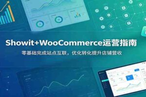 Showit+WooCommerce运营指南：零基础完成站点互联，优化转化提升店铺营收-麦资源网
