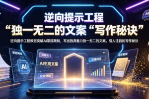 逆向提示工程教您突破AI常规限制，写出独具魅力独一无二的文案，引人注目的写作秘诀【原创双语字幕】-麦资源网