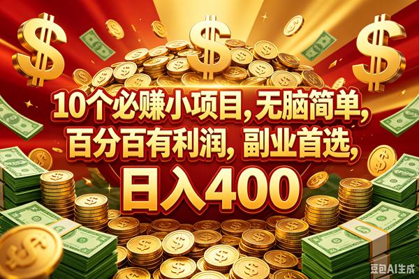 图片[1]-（18793期）10个必赚的小项目，百分百赚元子，无脑简单，副业首选，日入400+