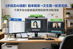 （18866期）3步搞定AI漫剧！剧本框架→文生图→配音剪辑，不用手绘也能做画质精致剧情流畅漫剧-麦资源网