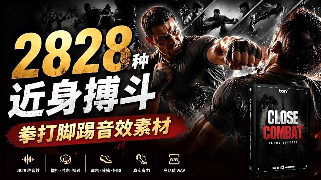 图片[1]-（19072期）宝藏级别音效！2828种近身搏斗拳打脚踢音效素材，全部中文分类，免解压使用  Close Combat