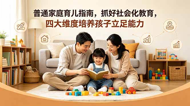 图片[1]-（18755期）付费文章：普通家庭育儿指南，抓好社会化教育，四大维度培养孩子立足能力