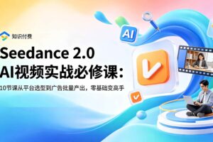 （18998期）Seedance 2.0 AI视频实战必修课：10节课从平台选型到广告批量产出，零基础变高手-麦资源网
