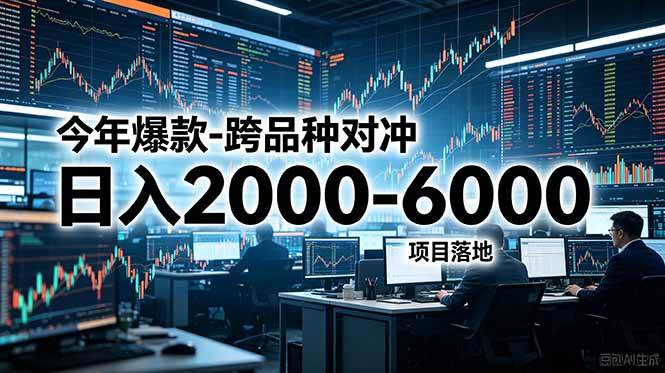 图片[1]-（18918期）今年爆款-跨品种对冲日入2000-6000，项目落地！