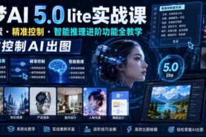 即梦AI 5.0 lite实战课，联网检索・精准控制・智能推理进阶功能全教学，精准控制AI出图-麦资源网