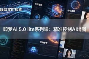 （18962期）即梦AI 5.0 lite实战课：联网实时检索+特征迁移+指令遵循+示例参考，精准控制AI出图-麦资源网