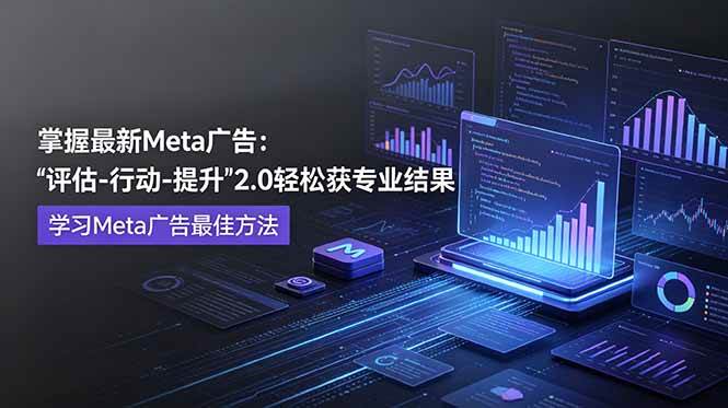 图片[1]-（18972期）掌握最新的Meta广告，通过“评估-行动-提升”2.0版本轻松获得专业级结果。学习目前学习Meta广告的最佳方法