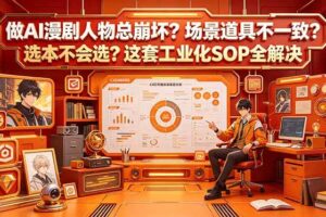 （18850期）做AI漫剧人物总崩坏？场景道具不一致？选本不会选？这套工业化SOP全解决 (更新)-麦资源网