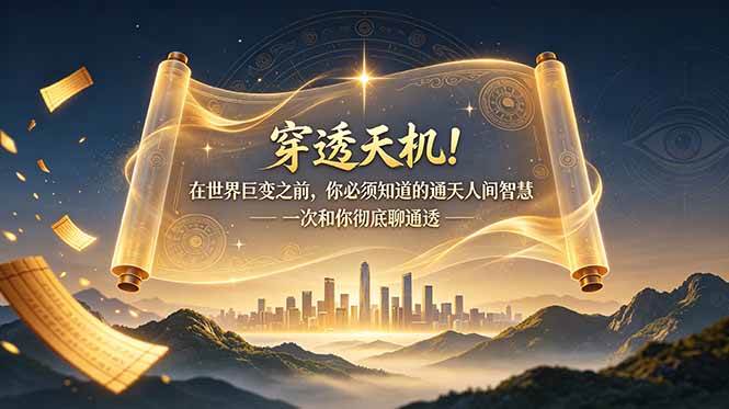 图片[1]-（19063期）付费文章：穿透天机！在世界巨变之前，你必须知道的通天人间智慧 一次和你彻底聊通透