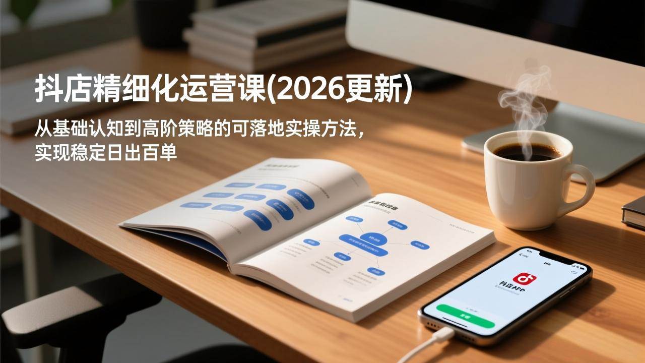 图片[1]-（18842期）抖店精细化运营课(更新6月)，从基础认知到高阶策略的可落地实操方法，实现稳定日出百单