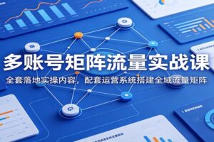 多账号矩阵流量实战课：全套落地实操内容，配套运营系统搭建全域流量矩阵-麦资源网