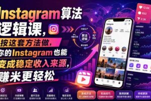 Instagram算法逻辑课，按这套方法做，你的Instagram也能变成稳定收入来源，賺米更轻松【原创双语字幕】-麦资源网