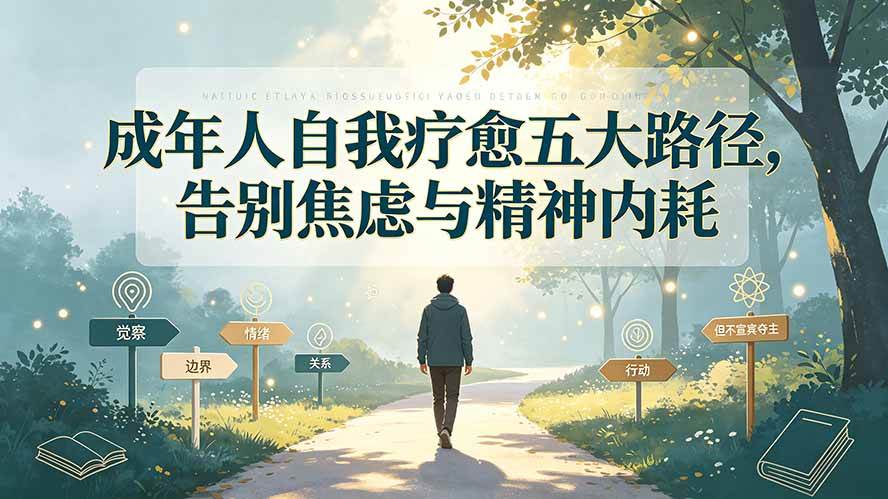 图片[1]-（19516期）付费文章：成年人自我疗愈五大路径，告别焦虑与精神内耗