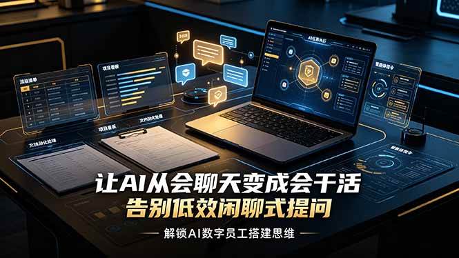 图片[1]-（19130期）让AI从会聊天变成会干活，告别低效闲聊式提问，解锁AI数字员工搭建思维