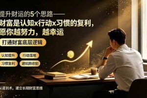 （19233期）付费文章：提升财运的5个思路——财富是认知x行动x习惯的复利，愿你越努力，越幸运-麦资源网