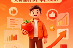 番茄小说达人全自动变现，普通人轻松日入500+-麦资源网