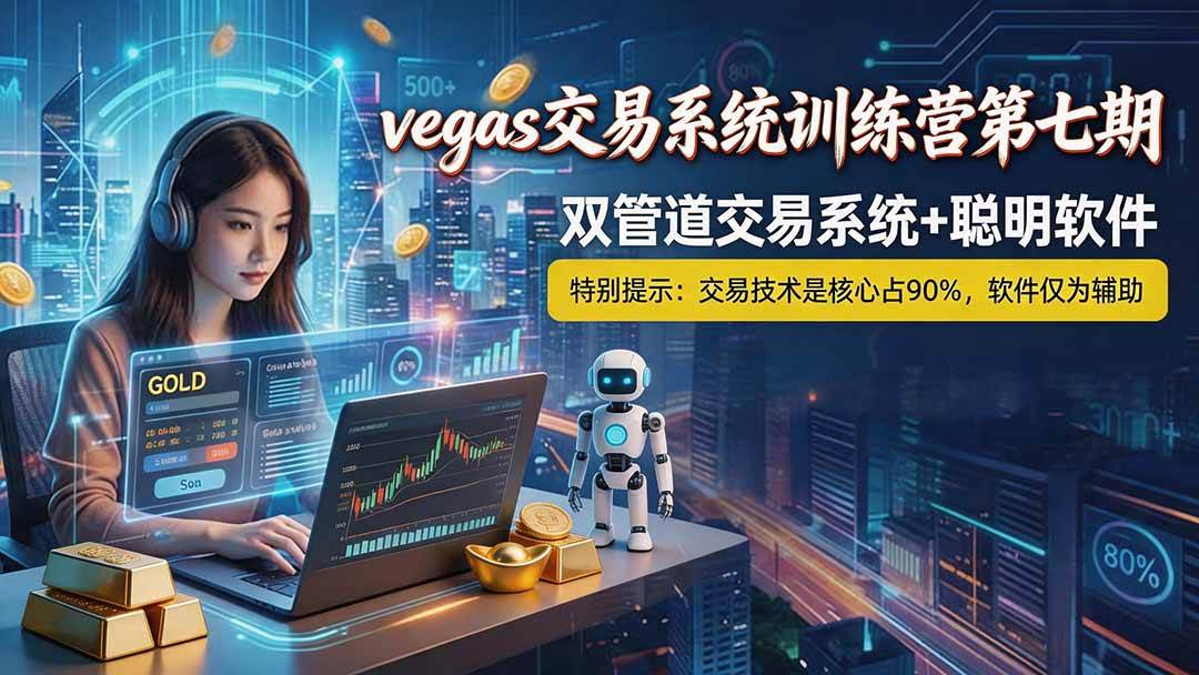 图片[1]-（19267期） 【3天学会手工单交易】Vegas交易技术+聪明软件，日赚50-1000U， 长期稳定，小白轻松上手