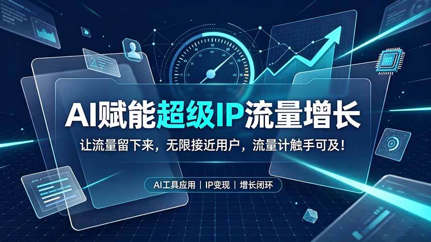图片[1]-（19453期）AI赋能超级IP流量增长：让流量留下来，无限接近用户，流量计触手可及！