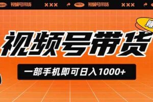 （19366期）视频号带货，一部手机即可日入1000+，无人直播玩法轻松躺赚带货佣金-麦资源网