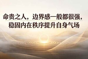 （19478期）付费文章：命贵之人，边界感一般都很强，稳固内在秩序提升自身气场-麦资源网