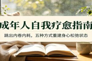 成年人自我疗愈指南：跳出内卷内耗，五种方式重建身心松弛状态-麦资源网